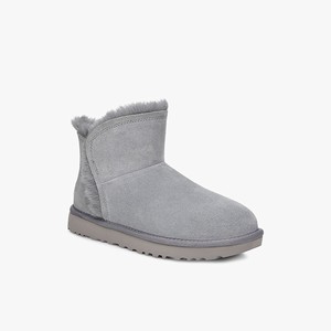 Ugg Classic Mini Fluff High-Low Klassiska Stövlar Dam Grå (326071BCO)